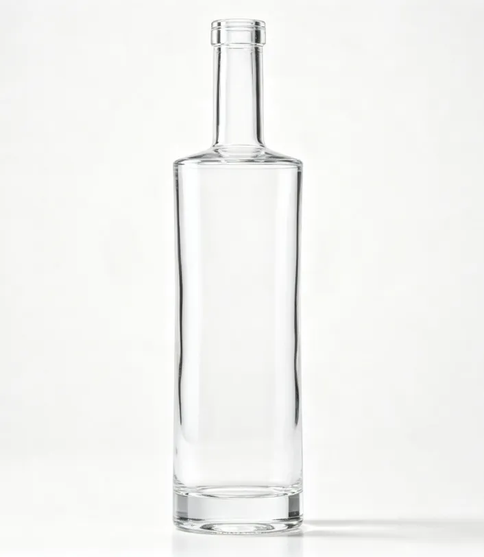 750ml Slim Waist Tequila Glass Bottle super clear flint glass