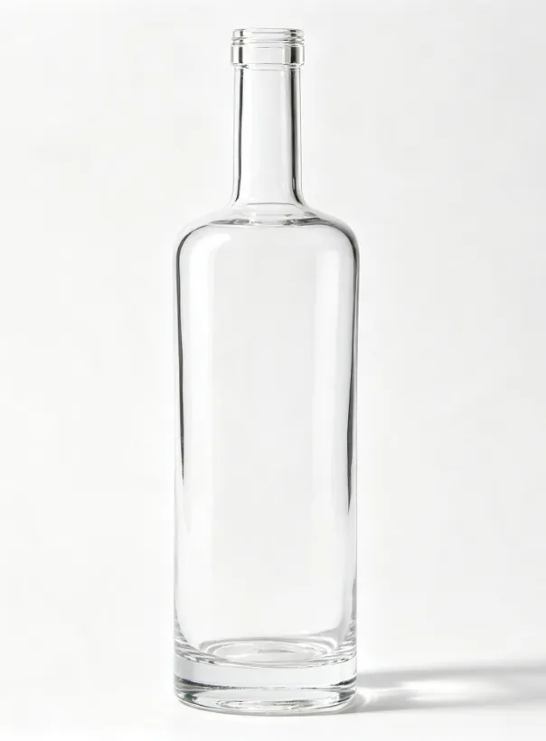 750ml Slim Waist Tequila Glass Bottle super clear flint glass