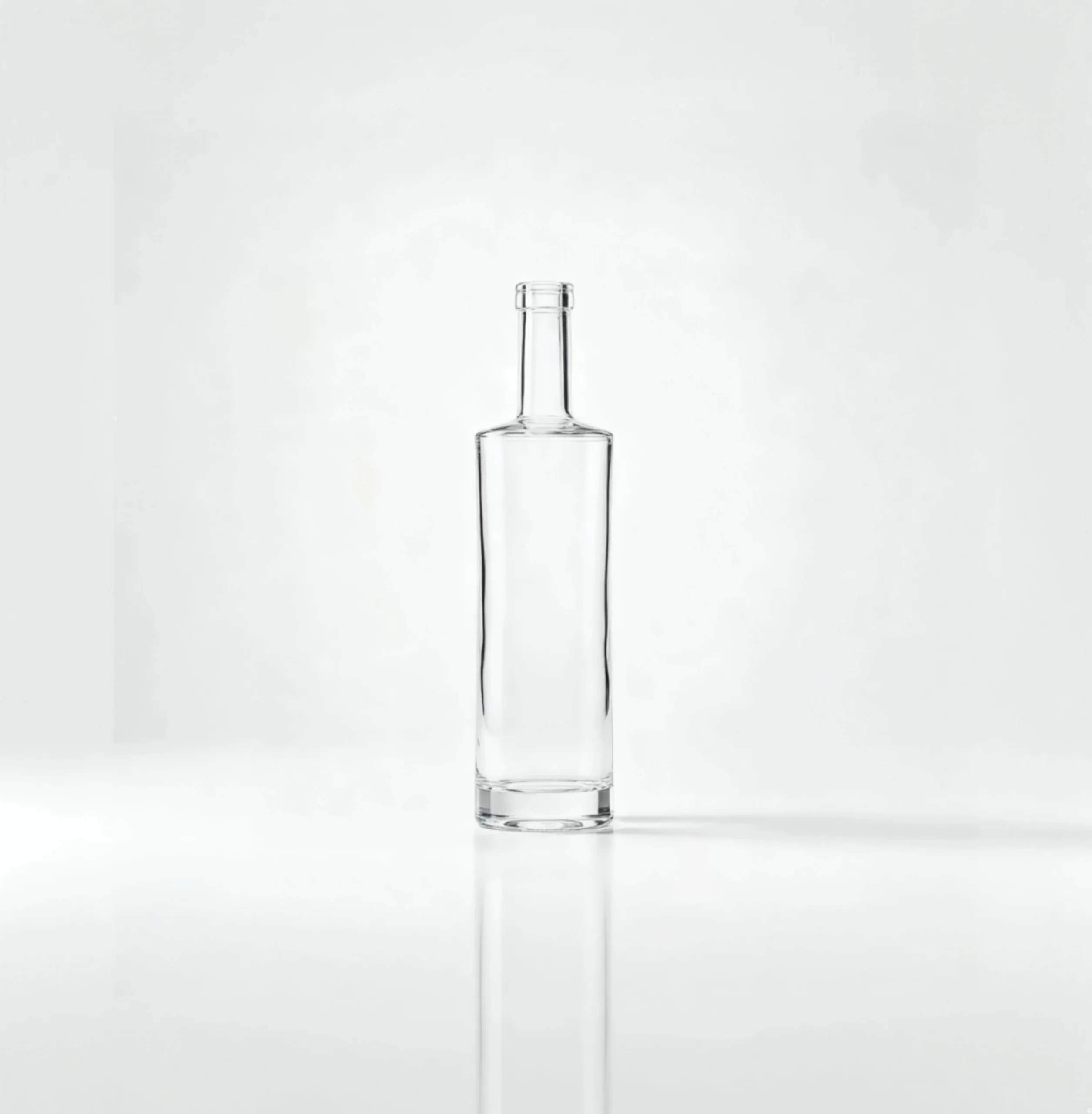 750ml Slim Waist Tequila Glass Bottle super clear flint glass