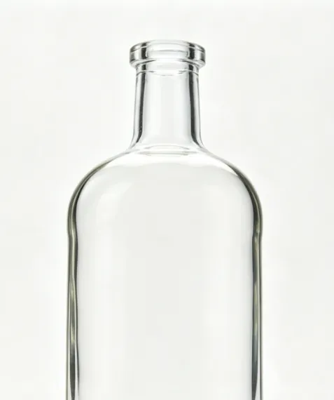 500ml Round Flat Mouth Tequila Glass Bottle