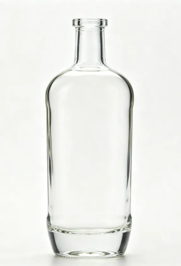 500ml Round Flat Mouth Tequila Glass Bottle