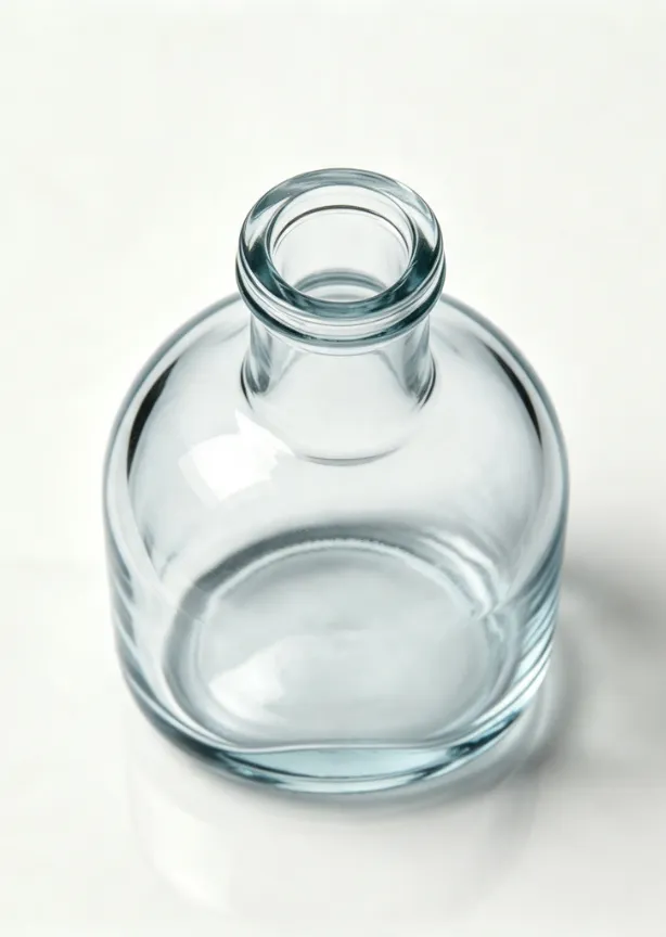 375ml Flat Mouth Empty Tequila Glass Bottle