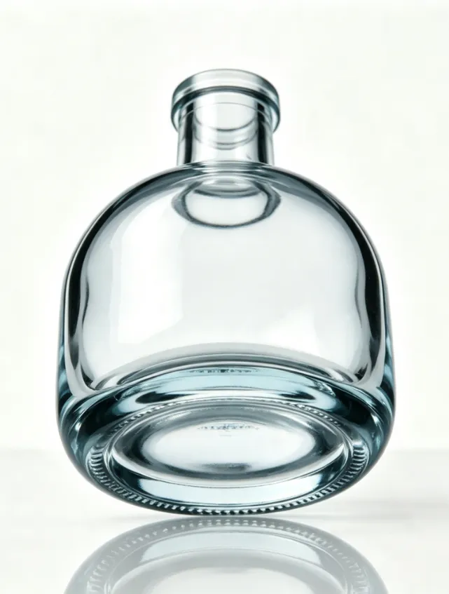 375ml Flat Mouth Empty Tequila Glass Bottle