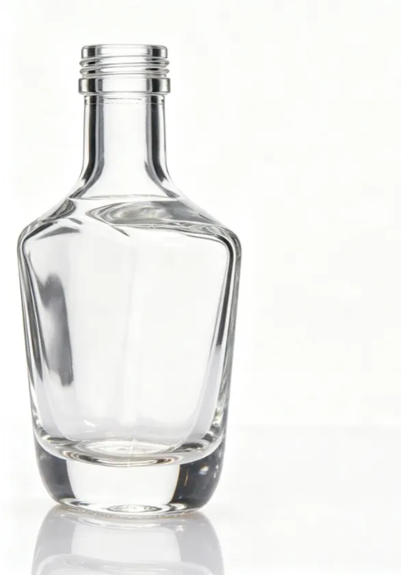 200ml Square Empty Whiskey Glass Bottle