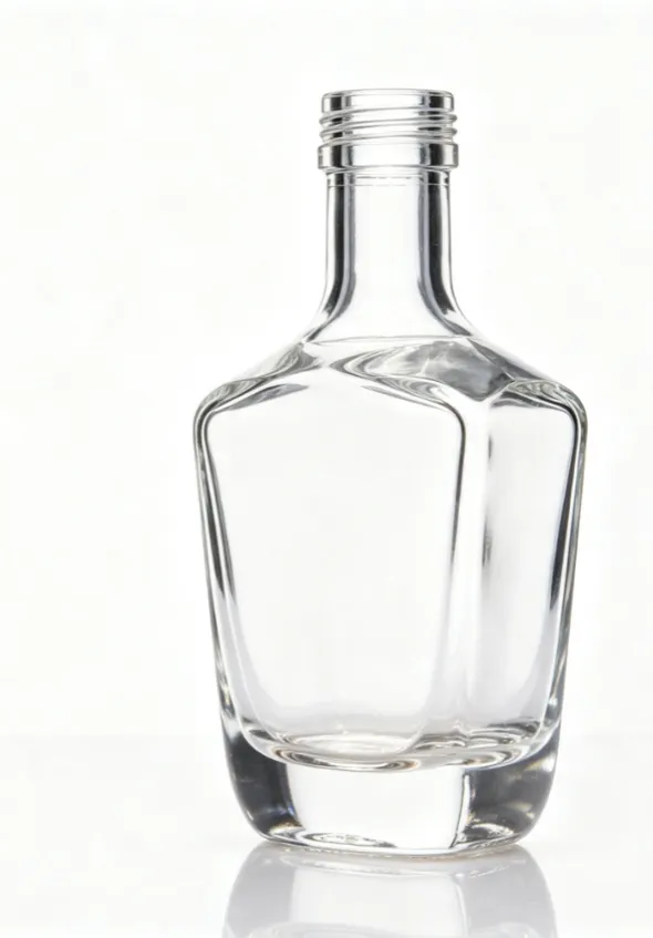 200ml Square Empty Whiskey Glass Bottle