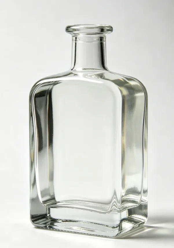 750ml Square Flat Mouth Thread-Free Tequila Glass Bottle