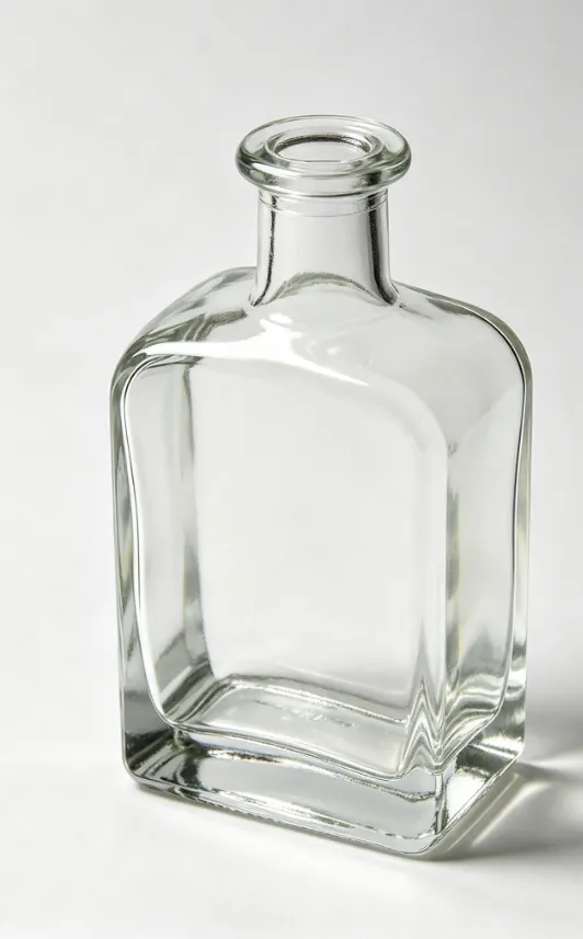 750ml Square Flat Mouth Thread-Free Tequila Glass Bottle