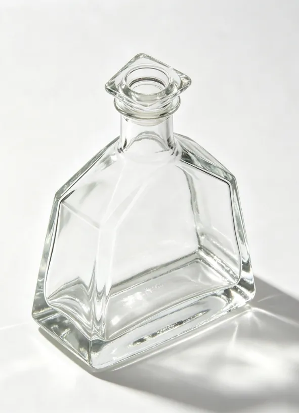 pyramid 700ml tequila glass bottle