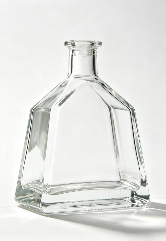 pyramid 700ml tequila glass bottle