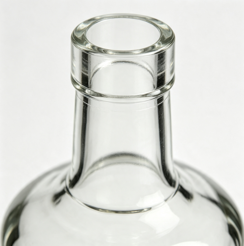 750ml flat mouth non-thread transparent tequila glass bottle empty liquor bottle