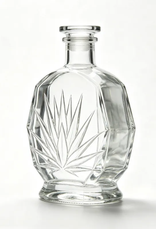 Agave 750ml Tequila Glass Bottle