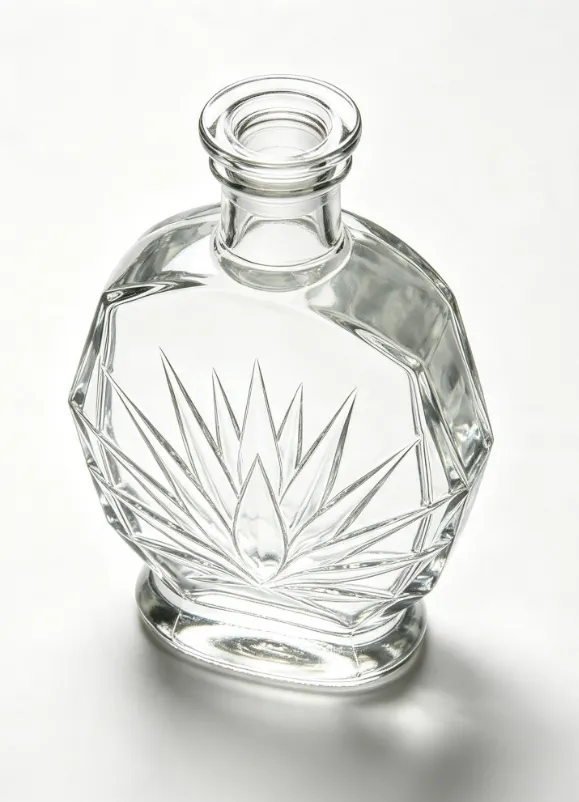 Agave 750ml Tequila Glass Bottle