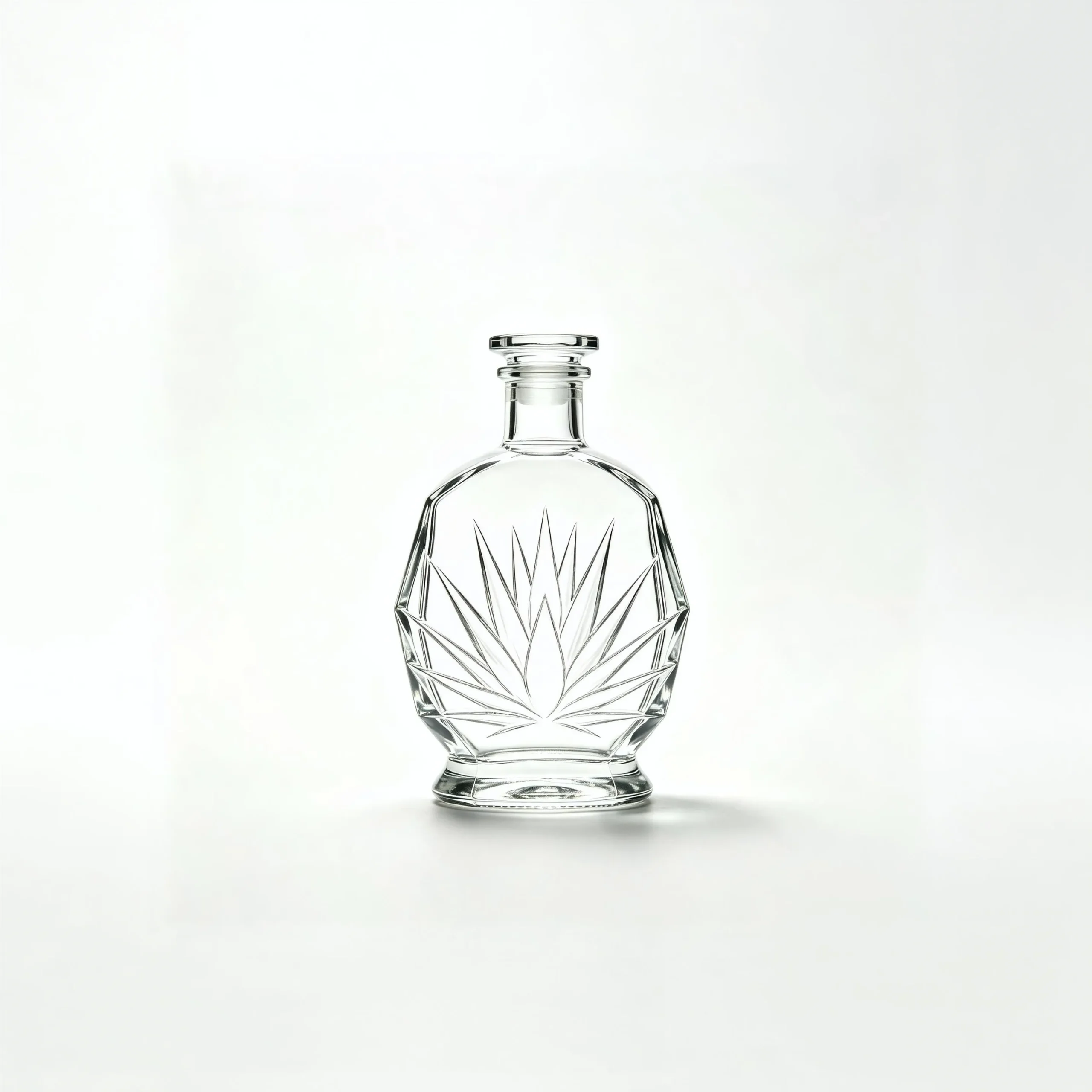 Agave 750ml Tequila Glass Bottle