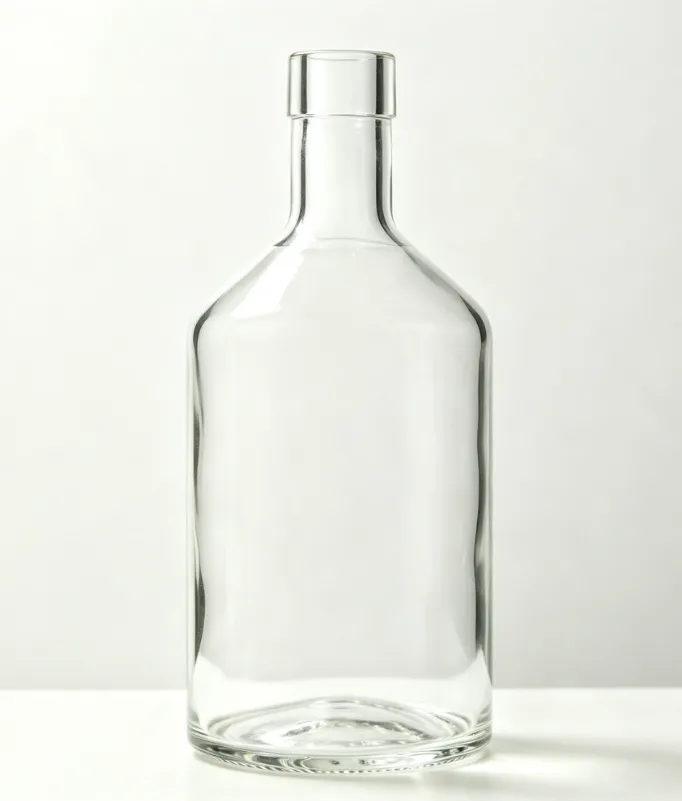 750ml empty clear tequila glass bottle for distillery packaging