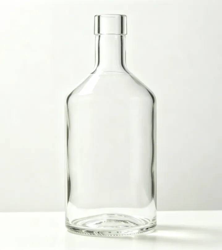 750ml empty clear tequila glass bottle for distillery packaging