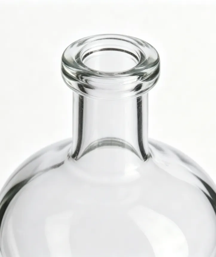 700ml clear tequila glass bottle with pedestal base flat mouth no thread