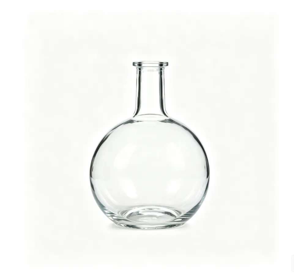 700ml round ball‑shape tequila glass bottle
