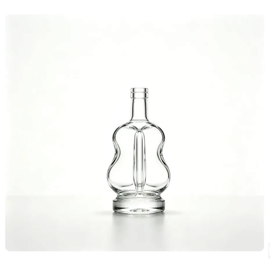 3000ml Dual‑Chamber Whisky Glass Bottle clear naked flat‑mouth no‑thread large spirit bottle