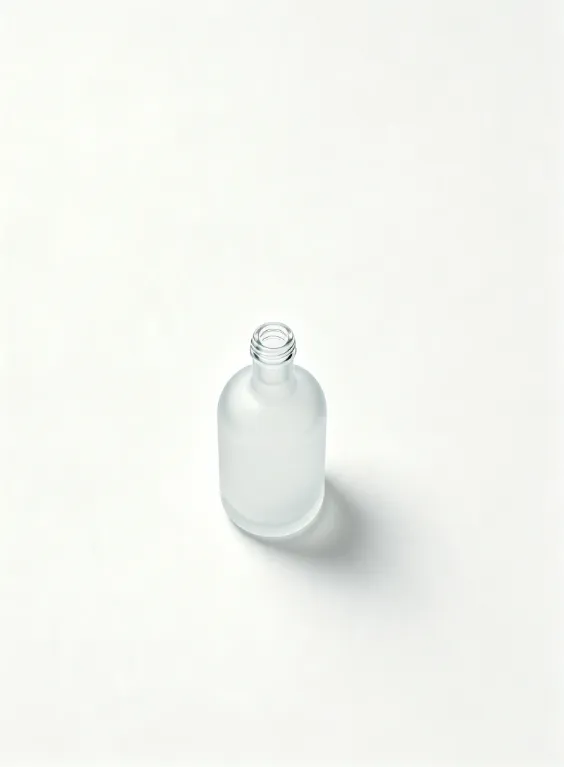 500ml frosted round cylinder glass spirit bottle empty matte liquor bottle without cap