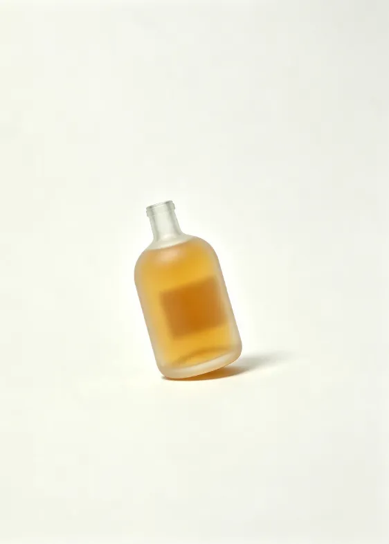 500ml frosted short round rum glass bottle empty matte spirits bottle without cap