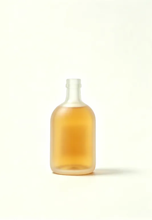 500ml frosted short round rum glass bottle empty matte spirits bottle without cap