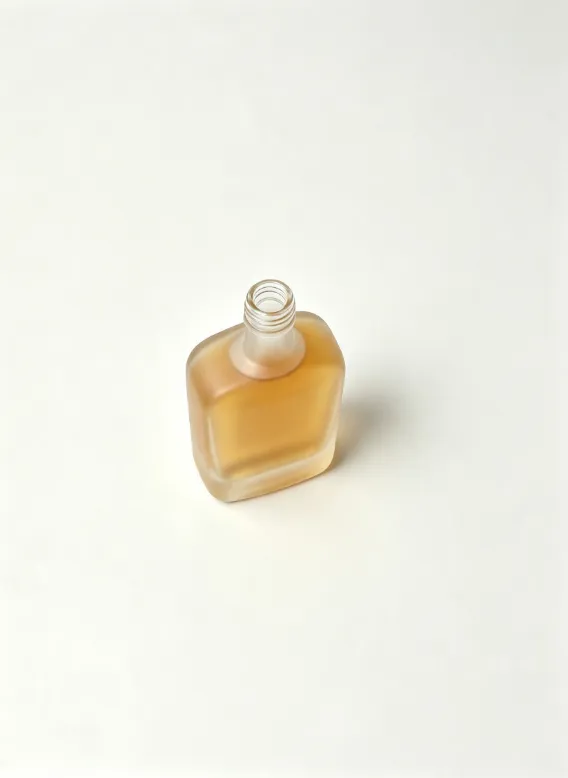 500ml frosted flat square rum glass bottle empty matte spirits bottle without cap