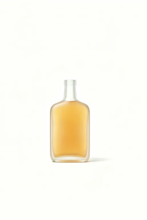 500ml frosted flat square rum glass bottle empty matte spirits bottle without cap