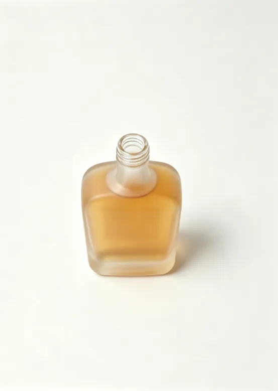 500ml frosted flat square rum glass bottle empty matte spirits bottle without cap