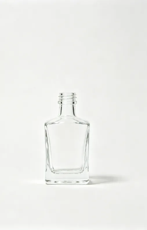 200ml empty brandy glass bottle with threaded neck