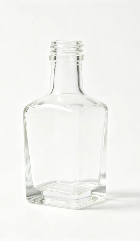 200ml empty brandy glass bottle with threaded neck