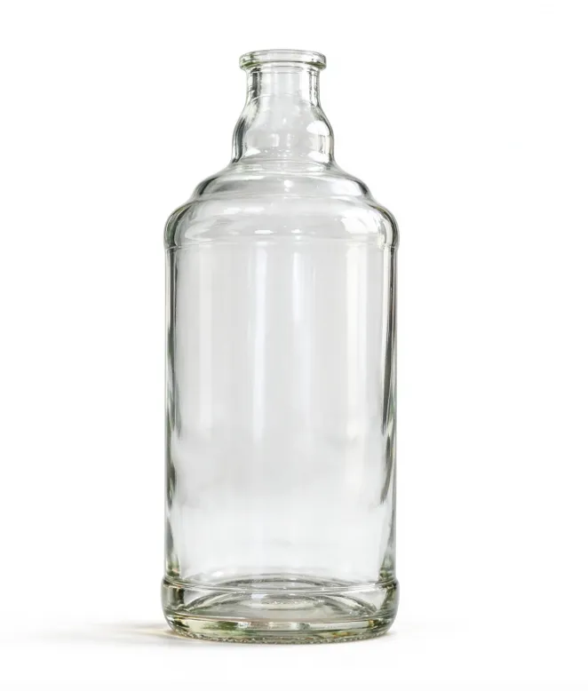 700ml whiskey glass bottle clear flint naked bottle