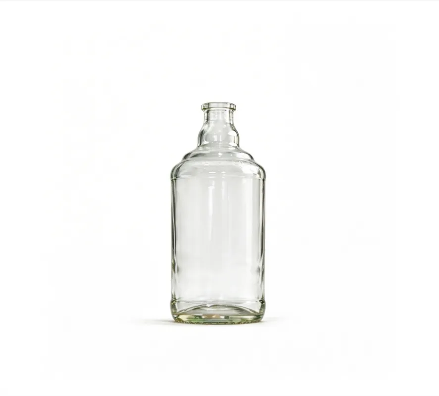 700ml whiskey glass bottle clear flint naked bottle