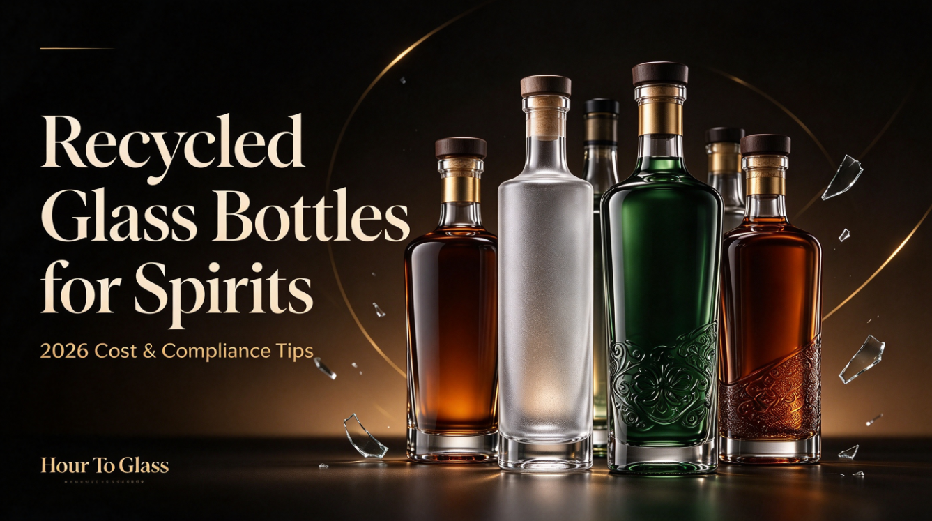 recycled glass bottles for spirits