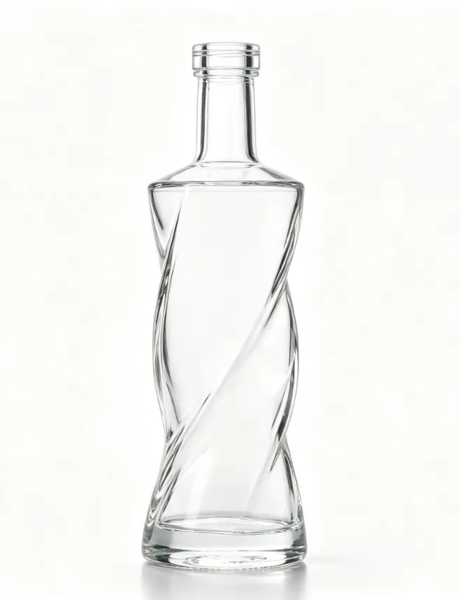 750ml twisted tequila glass bottle