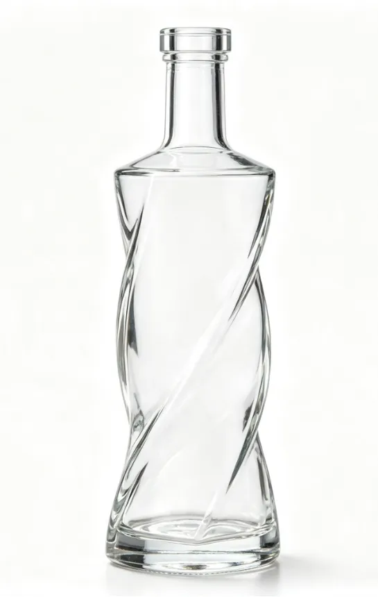 750ml twisted tequila glass bottle