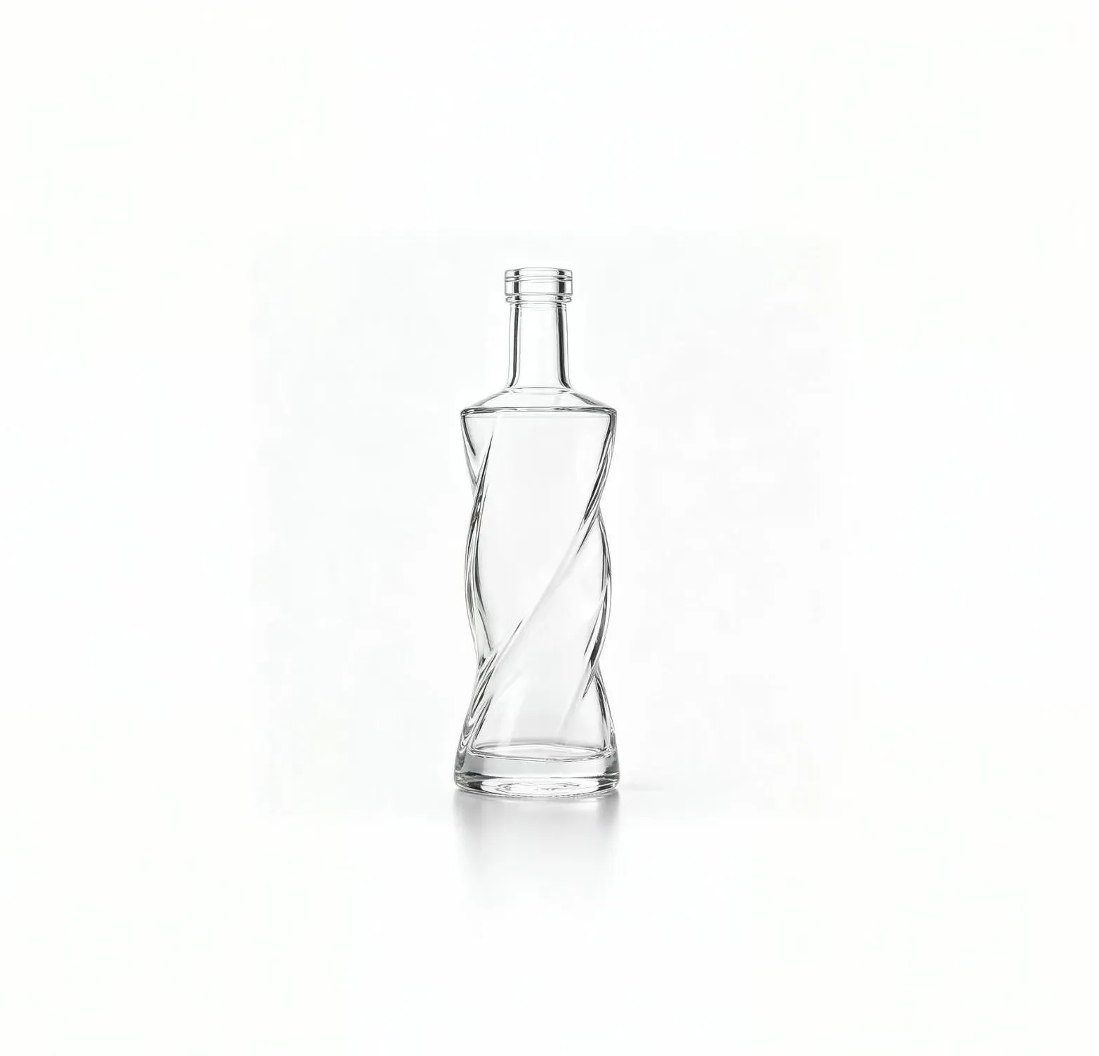 750ml twisted tequila glass bottle