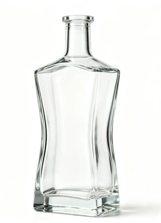 700ml clear tequila glass bottle