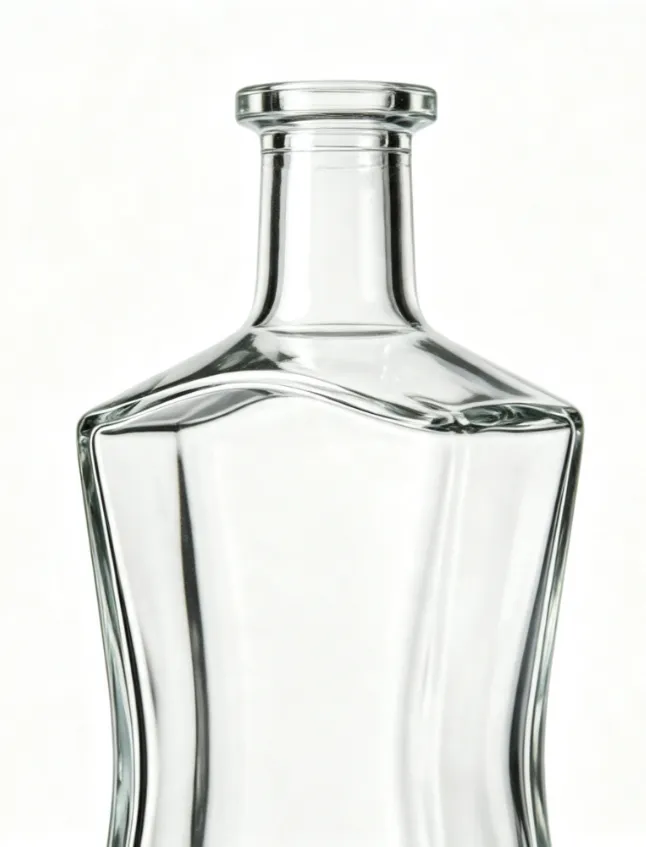 700ml clear tequila glass bottle