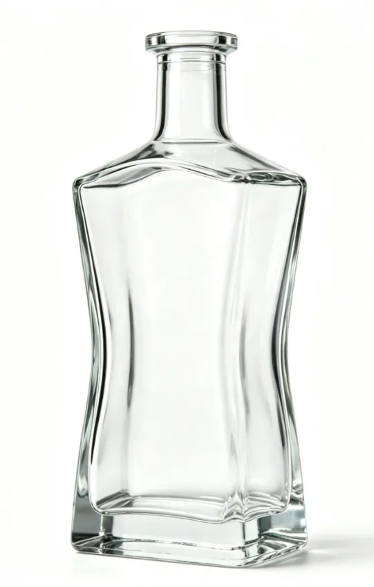 700ml clear tequila glass bottle