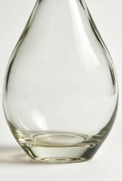 750ml teardrop bourbon whiskey glass bottle empty clear spirit bottle