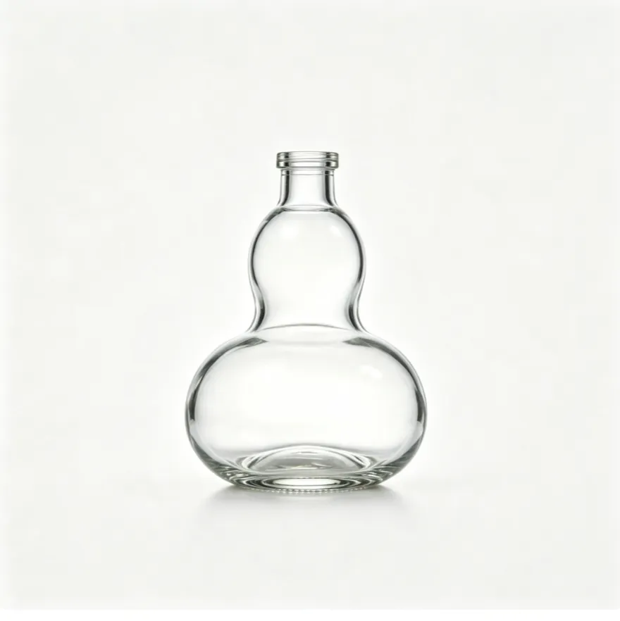 1000ml gourd shape tequila glass bottle empty clear liquor bottle
