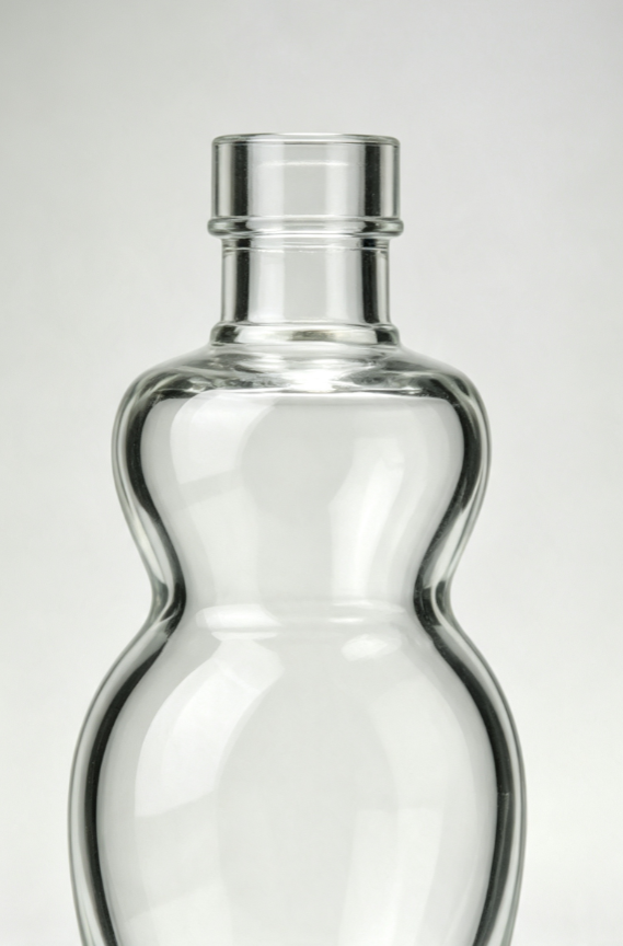 500ml lady shape twisted tequila glass bottle empty clear liquor bottle