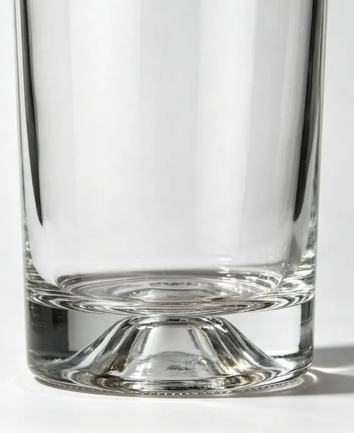 750ml thick base round shoulder whiskey glass bottle empty clear spirit bottle
