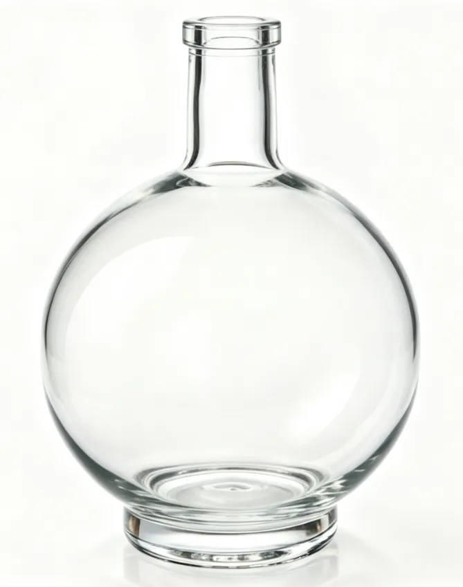 3000ml large spherical whiskey glass bottle empty clear spirit bottle