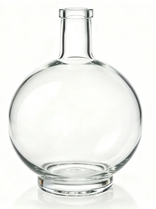 3000ml large spherical whiskey glass bottle empty clear spirit bottle