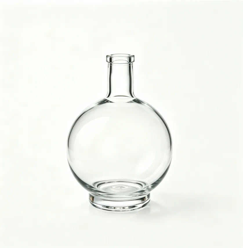 3000ml large spherical whiskey glass bottle empty clear spirit bottle
