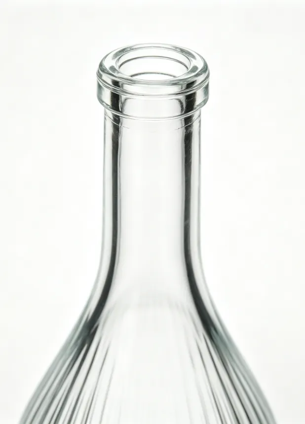 3000ml vertical ribbed tequila glass bottle empty clear spirit bottle