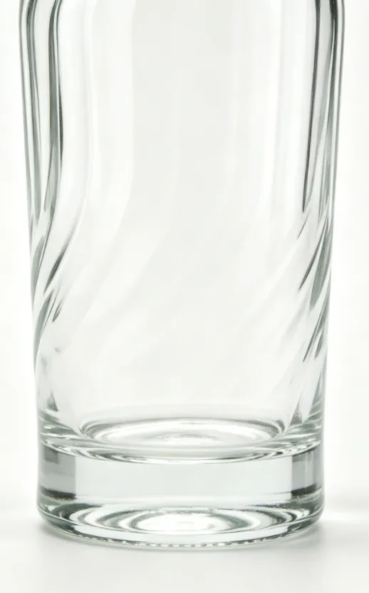 750ml twist swirl tequila glass bottle empty clear spirit bottle