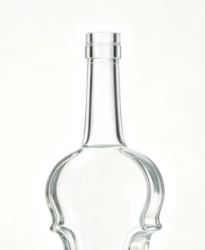 1000ml violin shaped tequila glass bottle art irregular clear spirit bottle