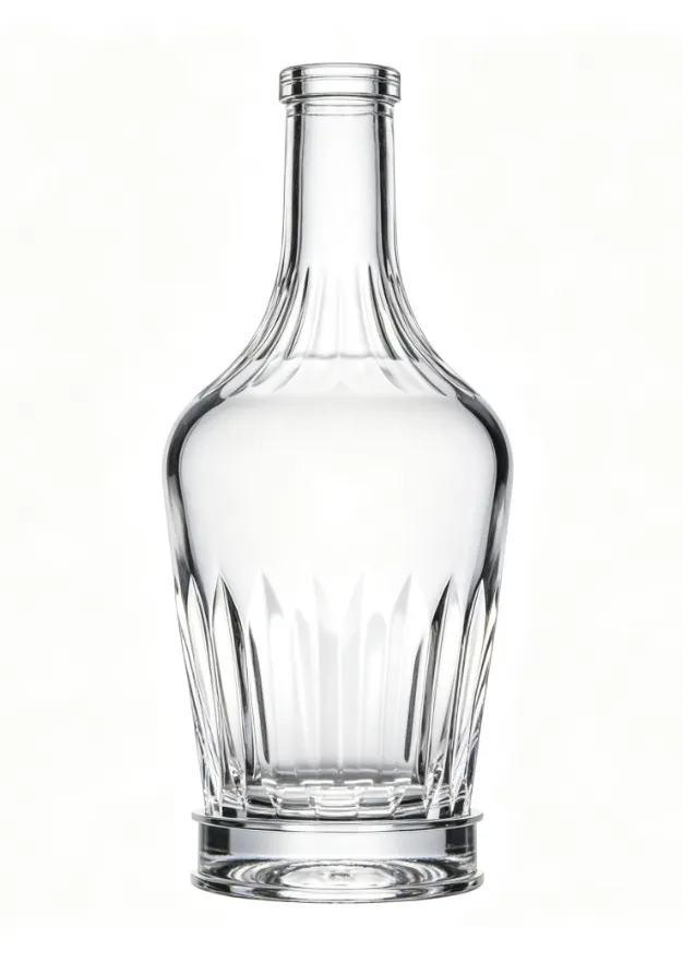 750ml cut‑glass whisky glass bottle luxury carved empty spirit glass bottle